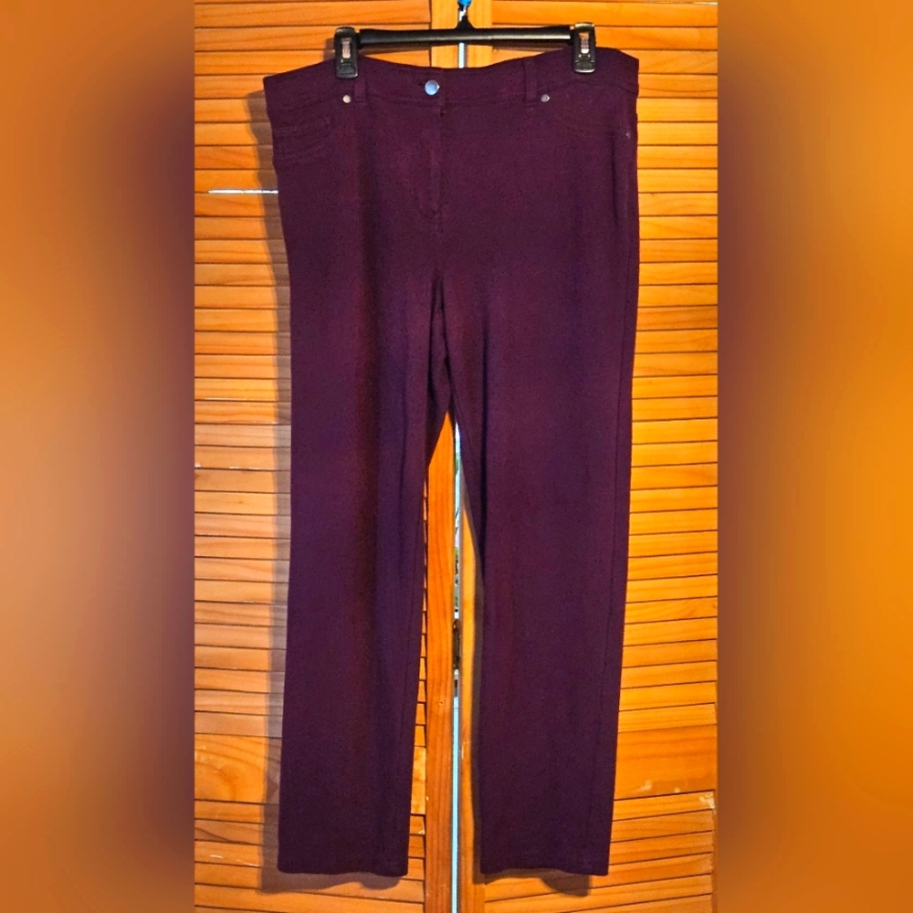 Style & Co. Stretch Burgundy Pants Size 14